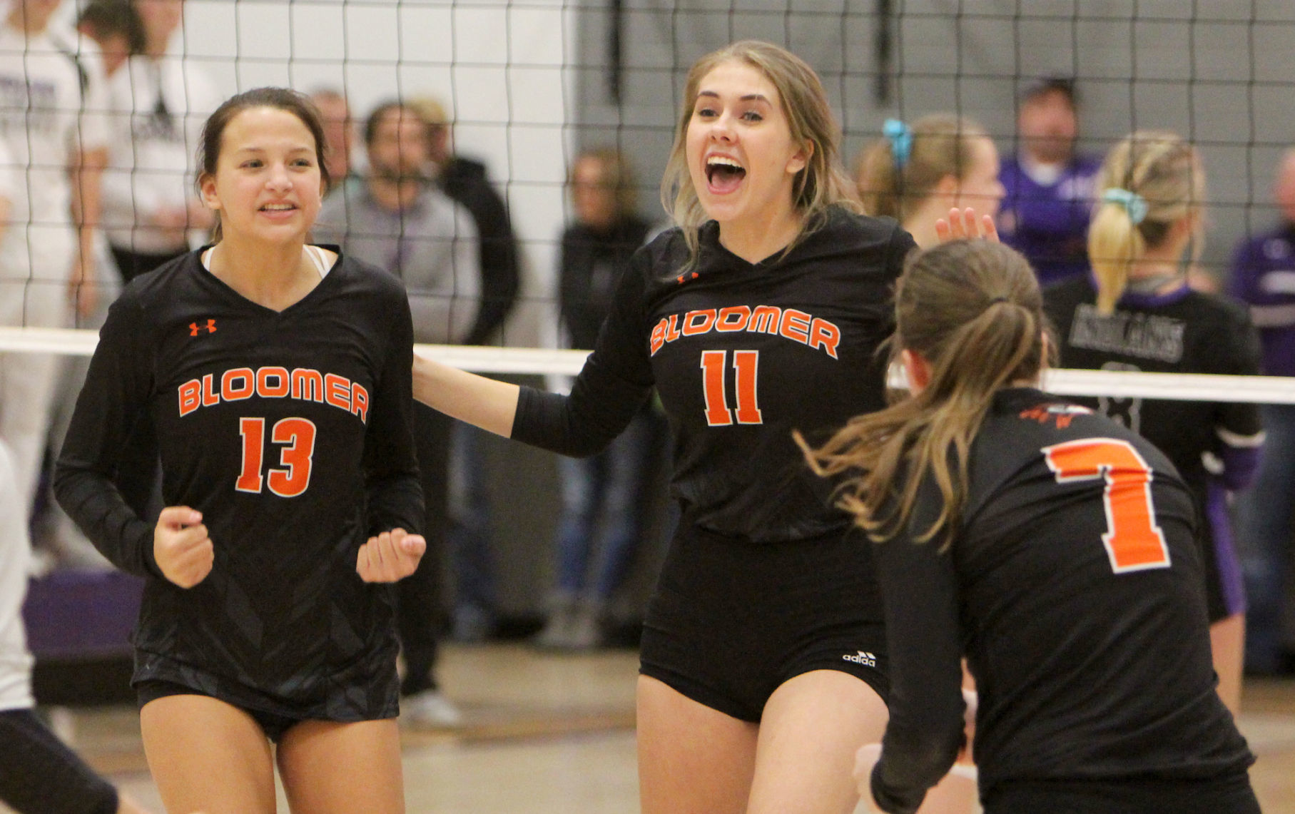 Bloomer volleyball at Mosinee 11-2-19